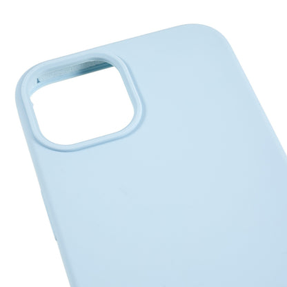 For iPhone 13 6.1 inch Shockproof Liquid Silicone Phone Case Back Protective Cover with Soft Lining