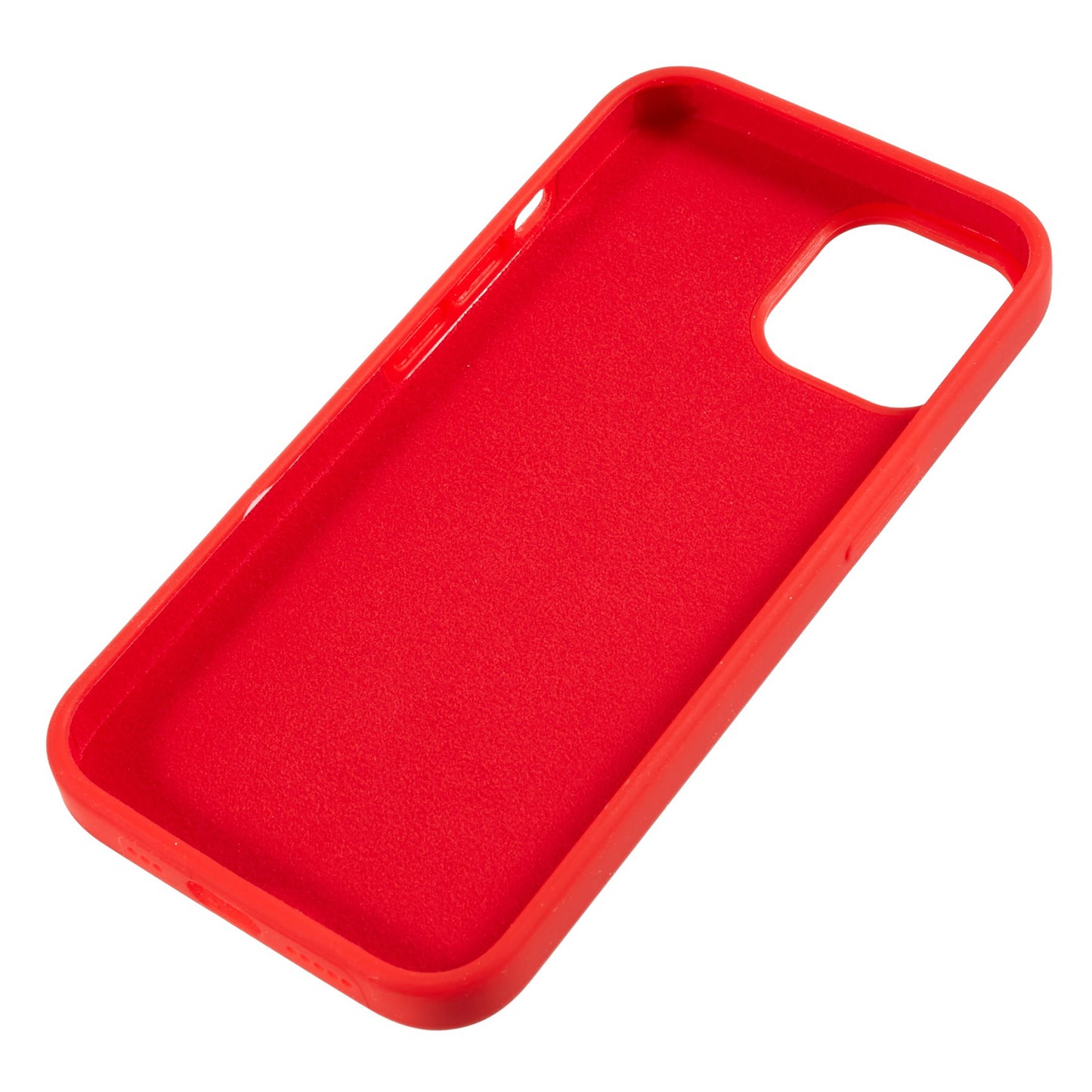 For iPhone 13 6.1 inch Shockproof Liquid Silicone Phone Case Back Protective Cover with Soft Lining
