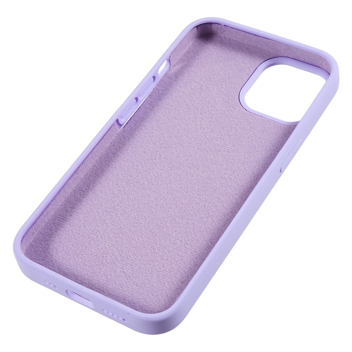 For iPhone 13 6.1 inch Shockproof Liquid Silicone Phone Case Back Protective Cover with Soft Lining
