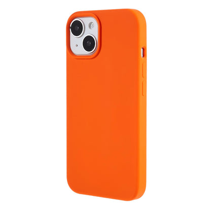 For iPhone 13 6.1 inch Shockproof Liquid Silicone Phone Case Back Protective Cover with Soft Lining