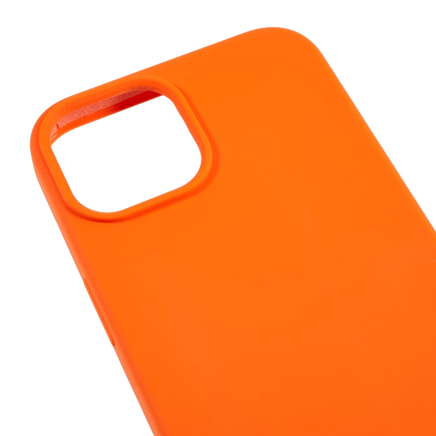 For iPhone 13 6.1 inch Shockproof Liquid Silicone Phone Case Back Protective Cover with Soft Lining
