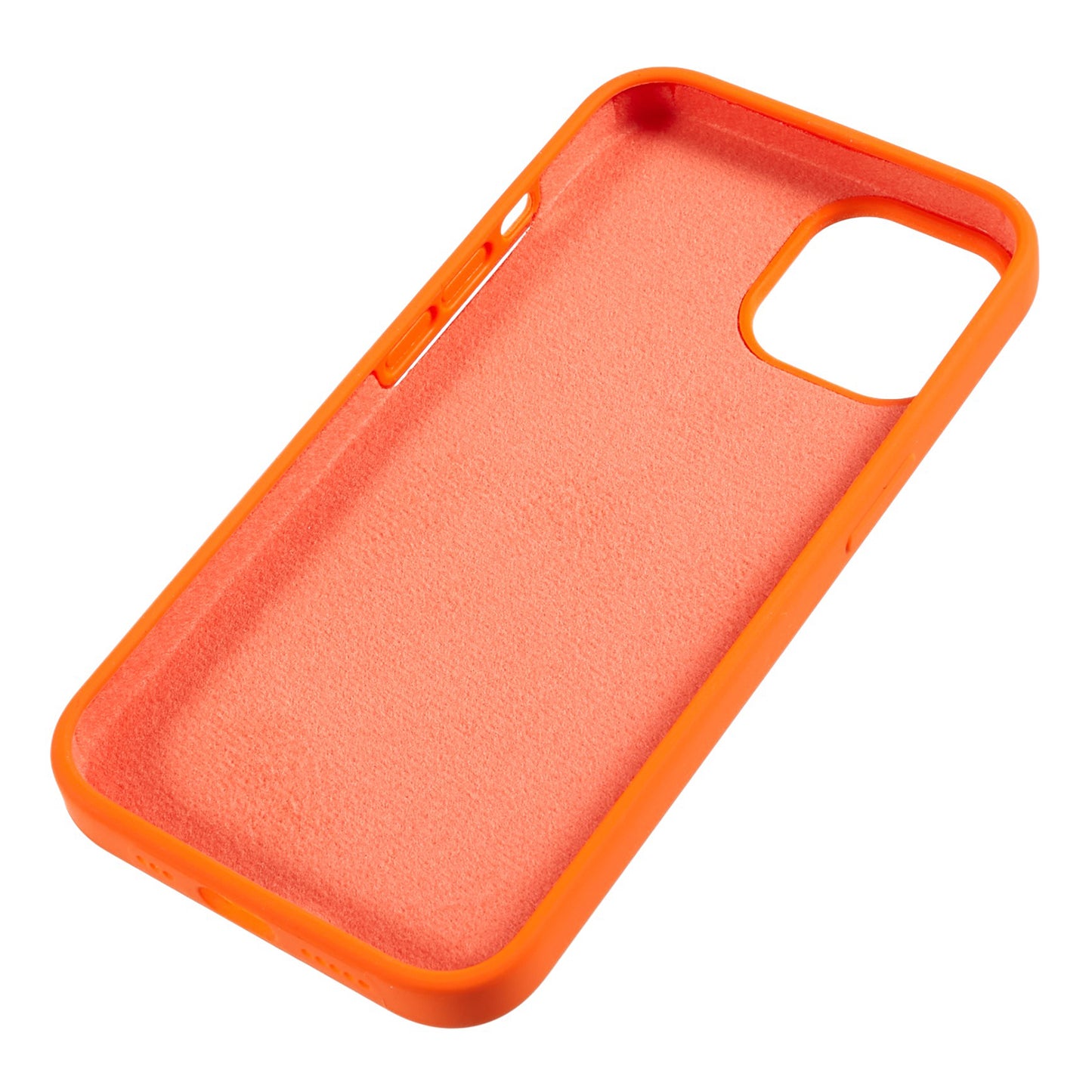 For iPhone 13 6.1 inch Shockproof Liquid Silicone Phone Case Back Protective Cover with Soft Lining