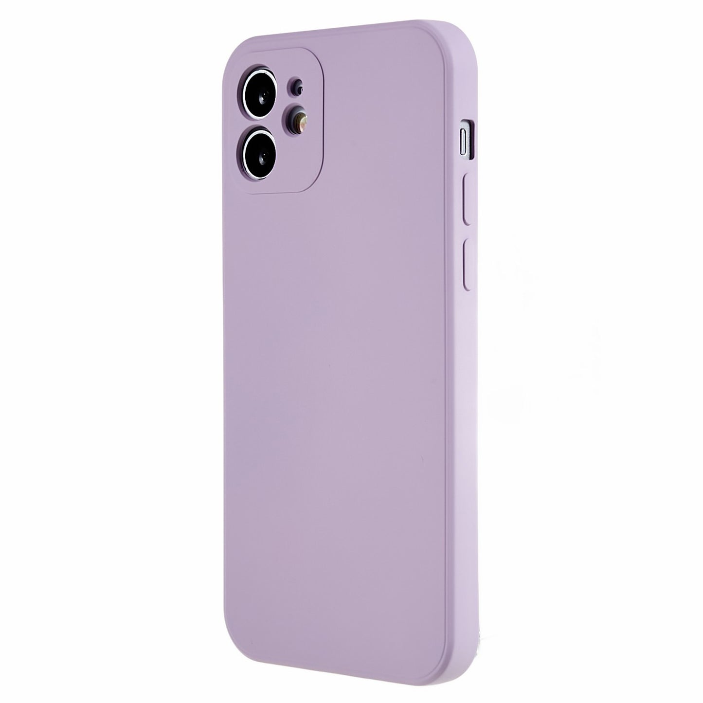 For iPhone 12 6.1 inch Rubberized TPU Phone Case Fiber Lining Fall Proof Protective Cover