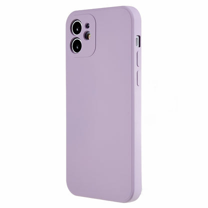 For iPhone 12 6.1 inch Rubberized TPU Phone Case Fiber Lining Fall Proof Protective Cover