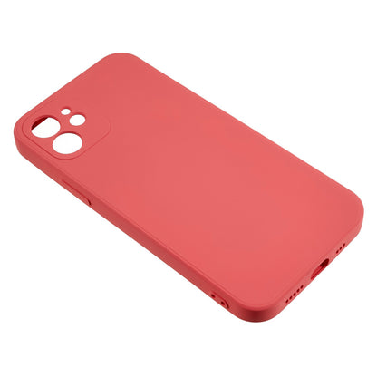 For iPhone 12 6.1 inch Rubberized TPU Phone Case Fiber Lining Fall Proof Protective Cover