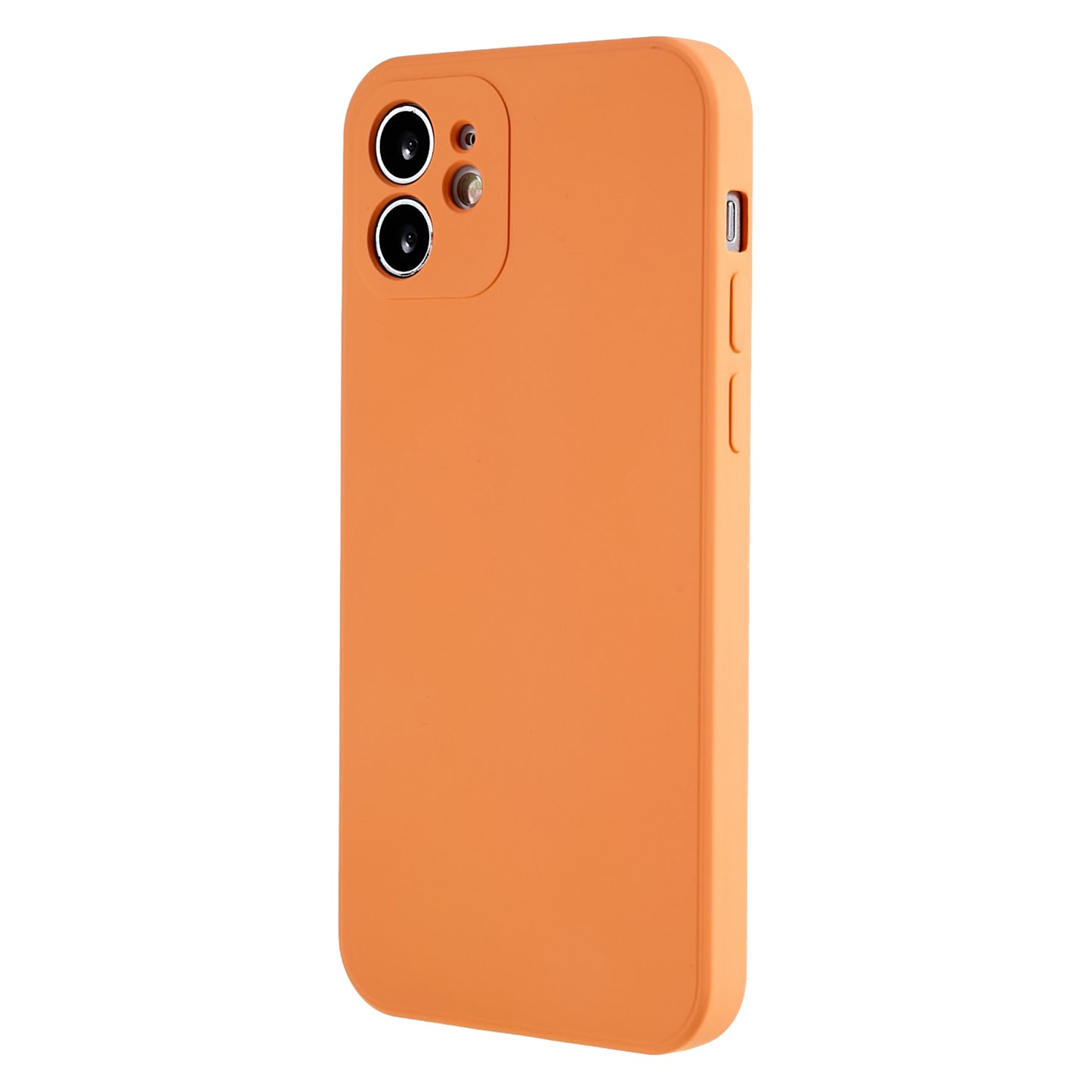 For iPhone 12 6.1 inch Rubberized TPU Phone Case Fiber Lining Fall Proof Protective Cover