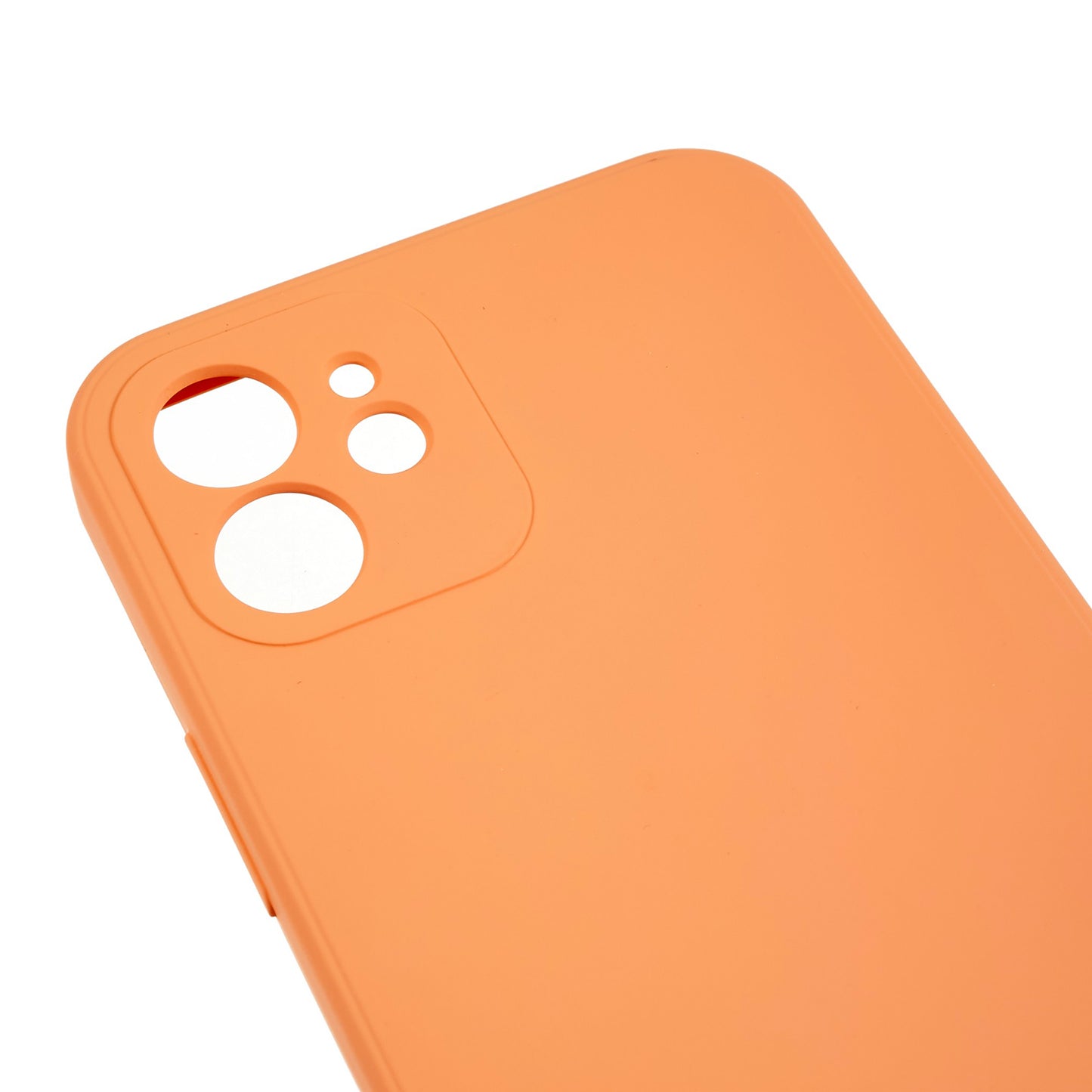 For iPhone 12 6.1 inch Rubberized TPU Phone Case Fiber Lining Fall Proof Protective Cover