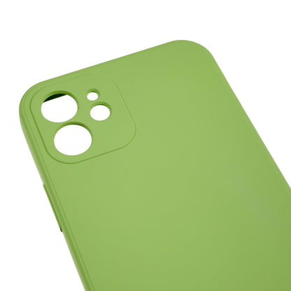 For iPhone 12 6.1 inch Rubberized TPU Phone Case Fiber Lining Fall Proof Protective Cover