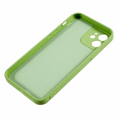 For iPhone 12 6.1 inch Rubberized TPU Phone Case Fiber Lining Fall Proof Protective Cover