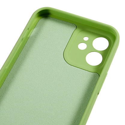 For iPhone 12 6.1 inch Rubberized TPU Phone Case Fiber Lining Fall Proof Protective Cover
