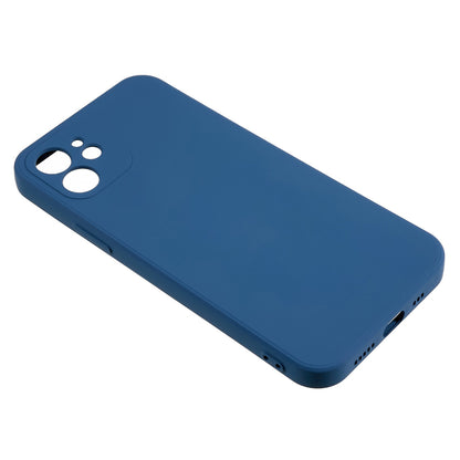 For iPhone 12 6.1 inch Rubberized TPU Phone Case Fiber Lining Fall Proof Protective Cover