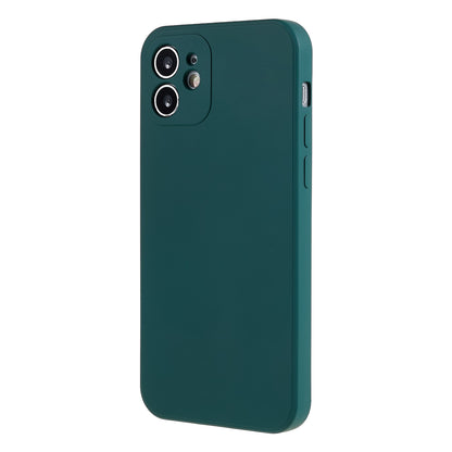 For iPhone 12 6.1 inch Rubberized TPU Phone Case Fiber Lining Fall Proof Protective Cover