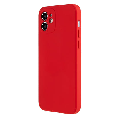 For iPhone 12 6.1 inch Rubberized TPU Phone Case Fiber Lining Fall Proof Protective Cover