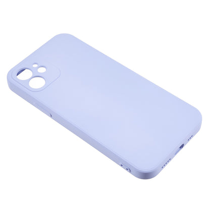 For iPhone 12 6.1 inch Rubberized TPU Phone Case Fiber Lining Fall Proof Protective Cover