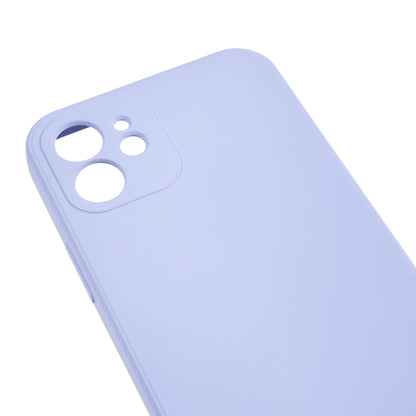 For iPhone 12 6.1 inch Rubberized TPU Phone Case Fiber Lining Fall Proof Protective Cover