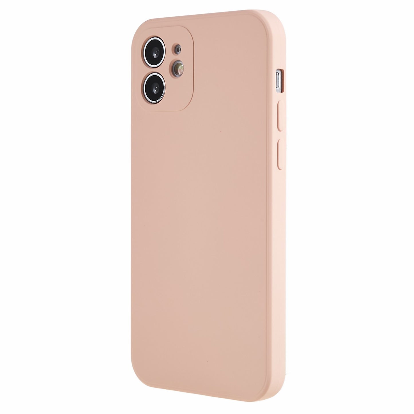 For iPhone 12 6.1 inch Rubberized TPU Phone Case Fiber Lining Fall Proof Protective Cover