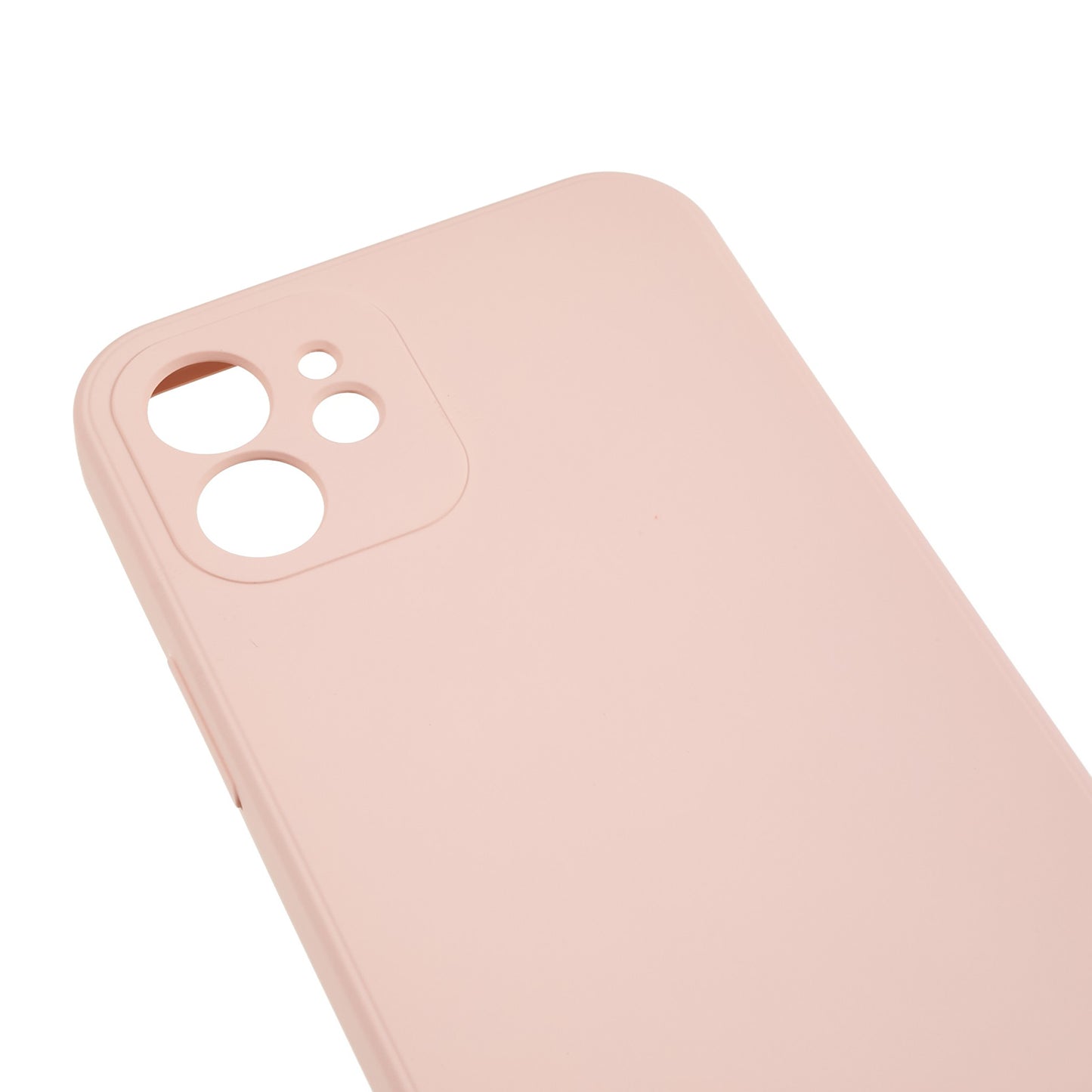 For iPhone 12 6.1 inch Rubberized TPU Phone Case Fiber Lining Fall Proof Protective Cover