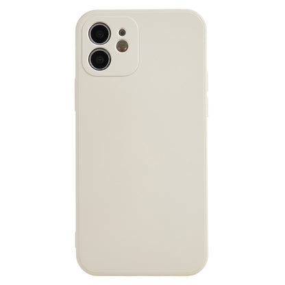 For iPhone 12 6.1 inch Rubberized TPU Phone Case Fiber Lining Fall Proof Protective Cover