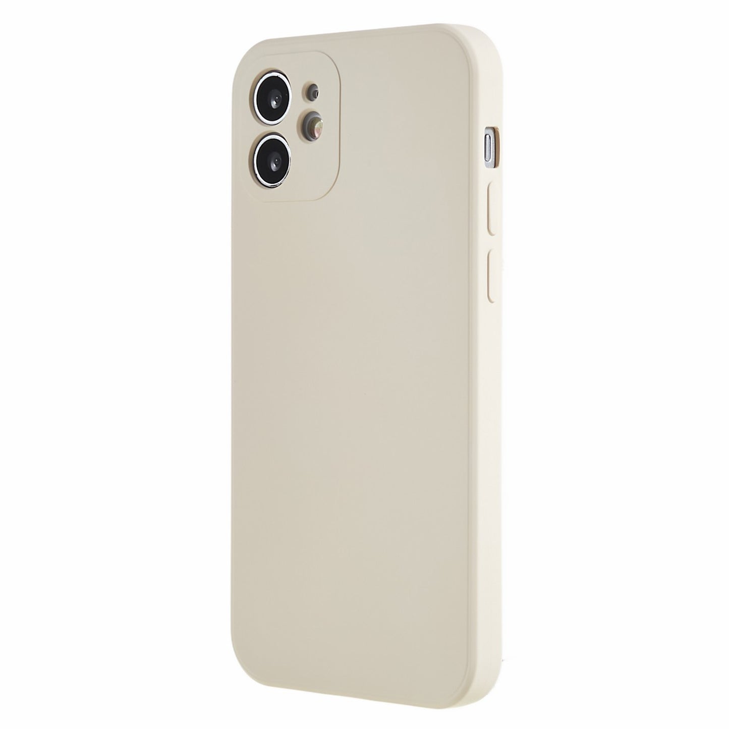 For iPhone 12 6.1 inch Rubberized TPU Phone Case Fiber Lining Fall Proof Protective Cover