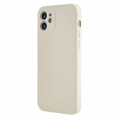 For iPhone 12 6.1 inch Rubberized TPU Phone Case Fiber Lining Fall Proof Protective Cover