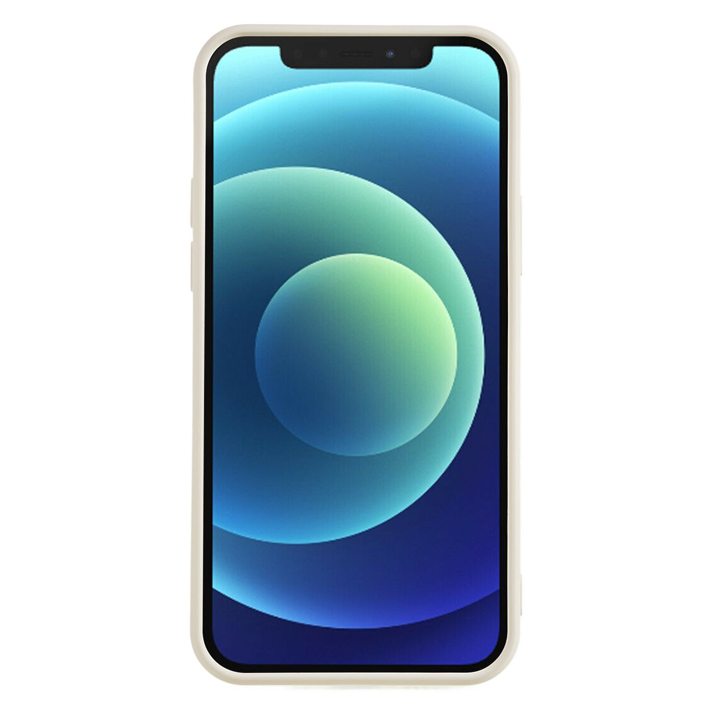 For iPhone 12 6.1 inch Rubberized TPU Phone Case Fiber Lining Fall Proof Protective Cover