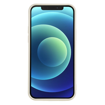 For iPhone 12 6.1 inch Rubberized TPU Phone Case Fiber Lining Fall Proof Protective Cover