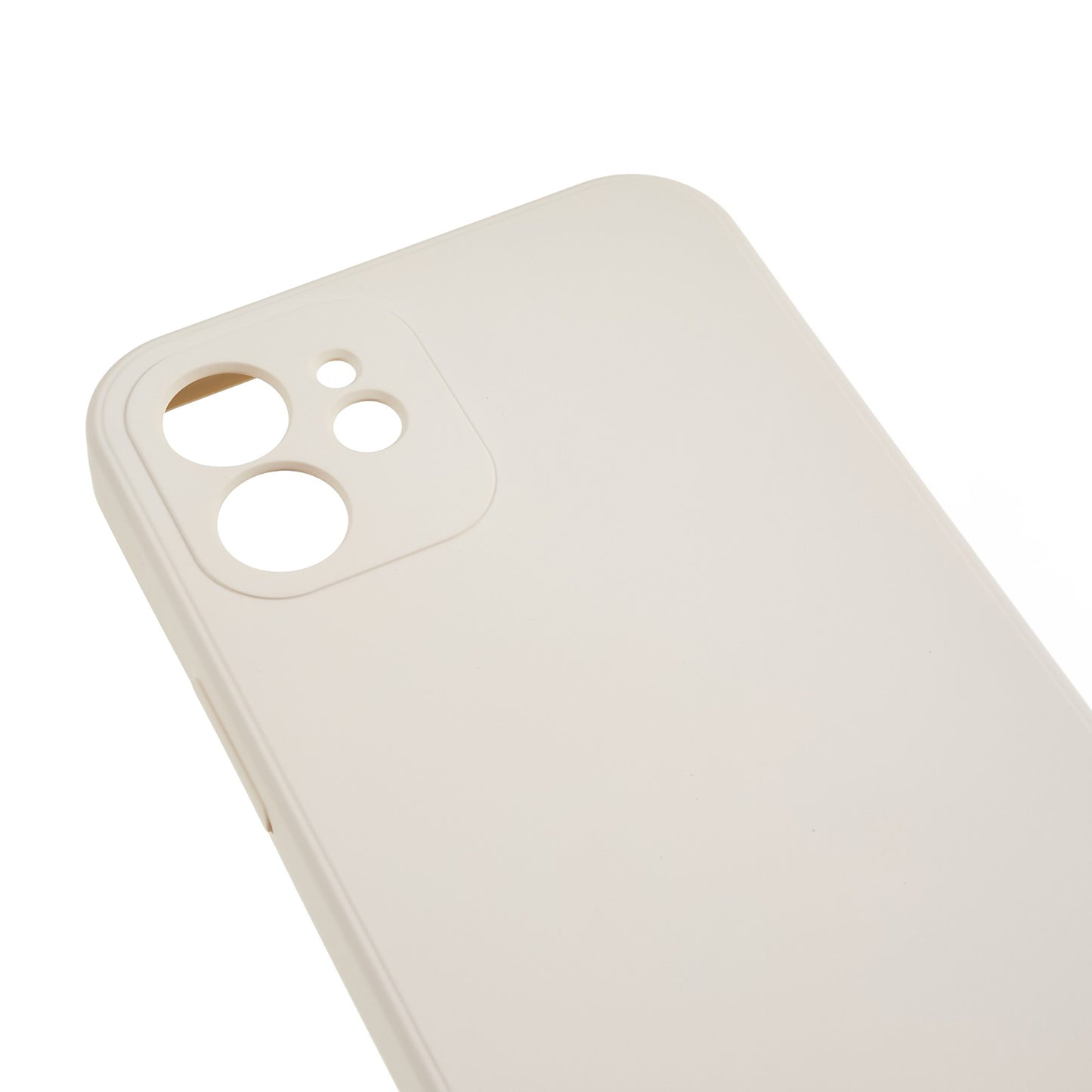 For iPhone 12 6.1 inch Rubberized TPU Phone Case Fiber Lining Fall Proof Protective Cover