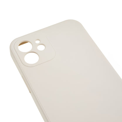 For iPhone 12 6.1 inch Rubberized TPU Phone Case Fiber Lining Fall Proof Protective Cover