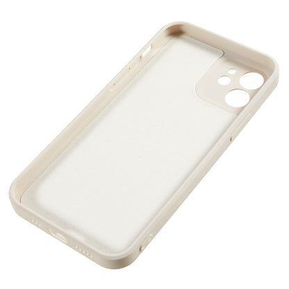 For iPhone 12 6.1 inch Rubberized TPU Phone Case Fiber Lining Fall Proof Protective Cover