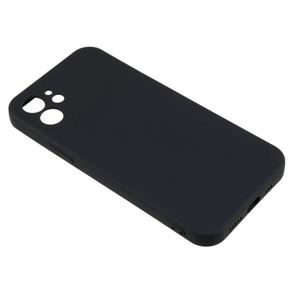 For iPhone 12 6.1 inch Rubberized TPU Phone Case Fiber Lining Fall Proof Protective Cover