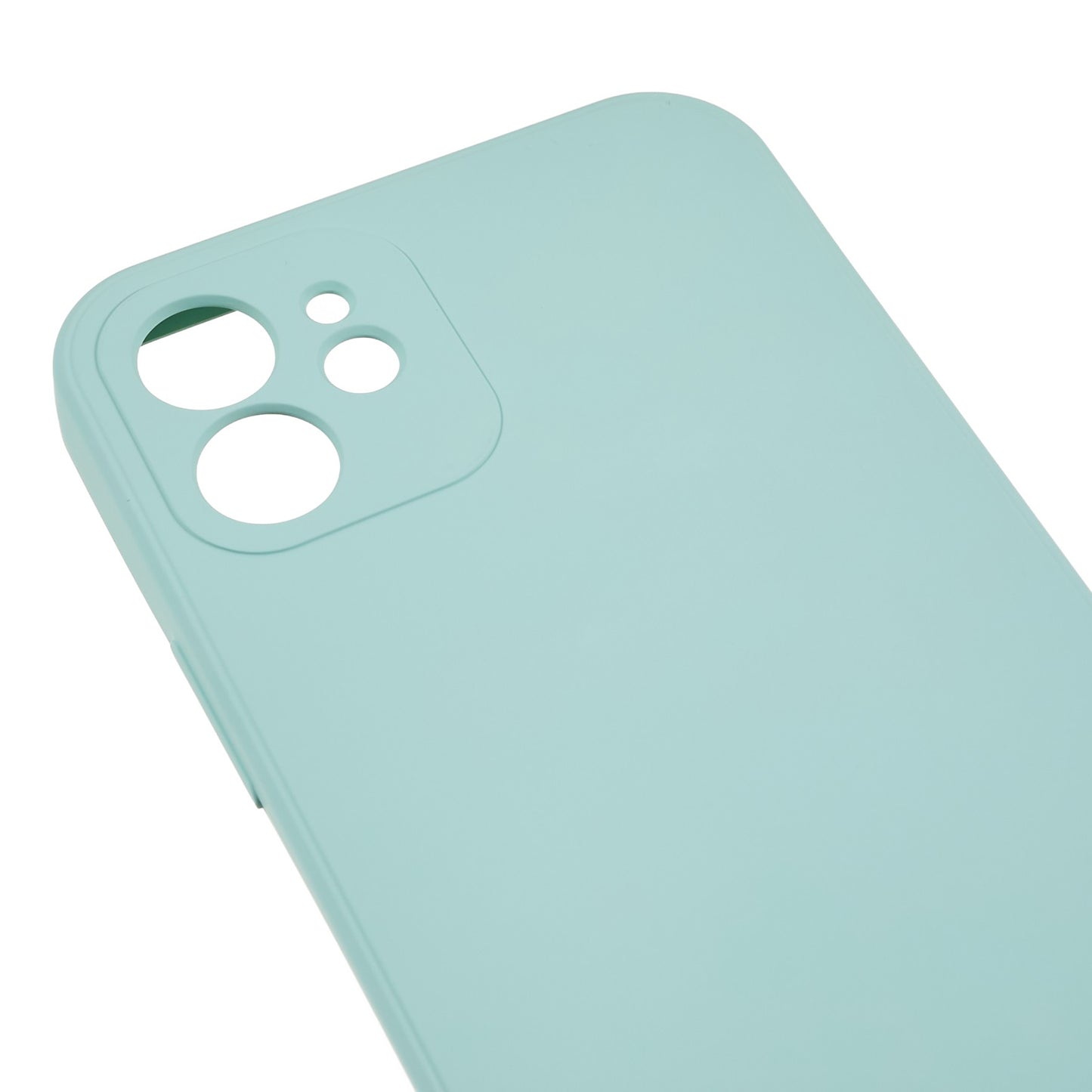 For iPhone 12 6.1 inch Rubberized TPU Phone Case Fiber Lining Fall Proof Protective Cover