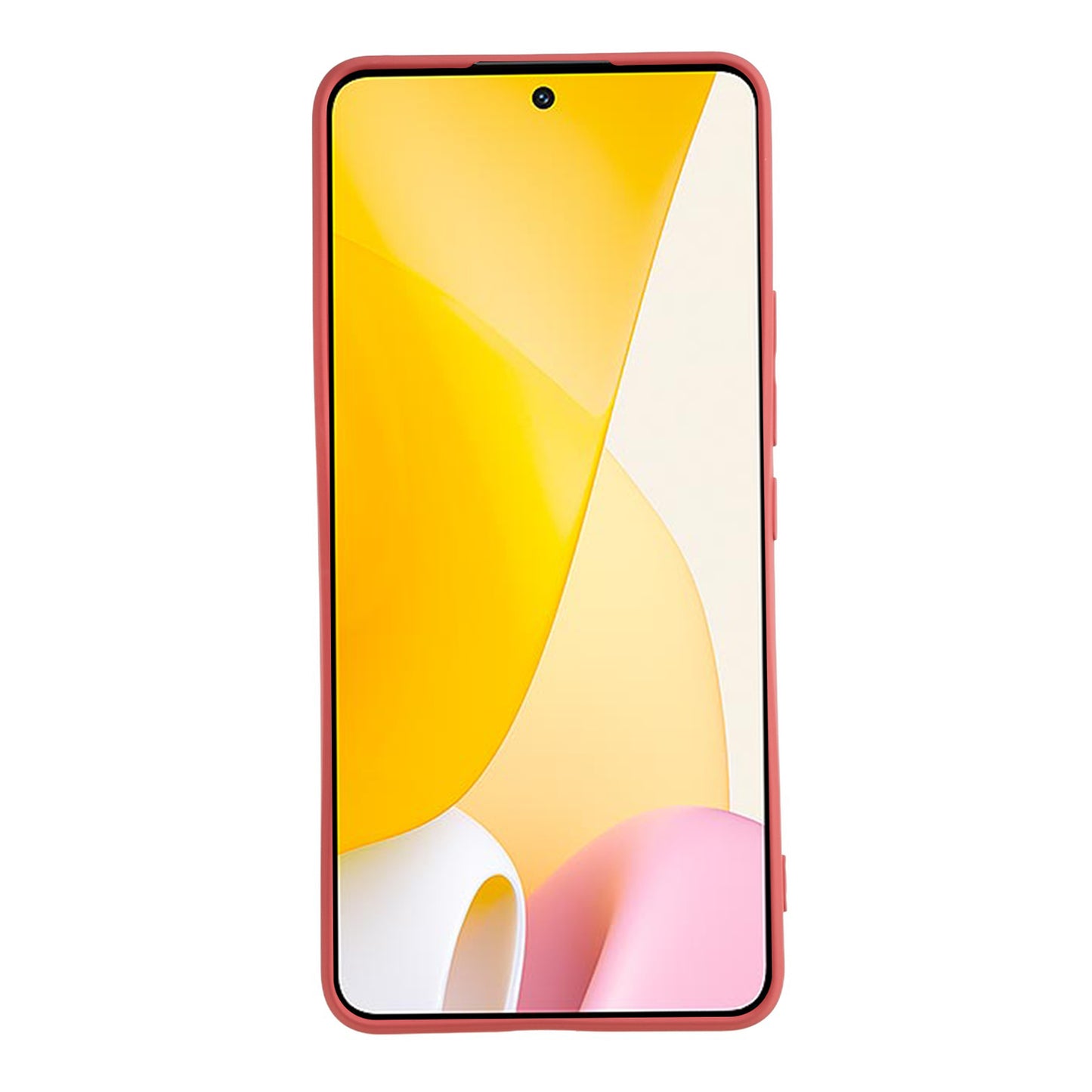 For Xiaomi 12 Lite 5G Rubberized TPU Phone Shockproof Case Fiber Lining Protective Cover