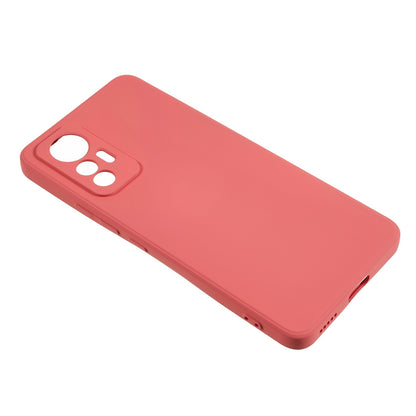 For Xiaomi 12 Lite 5G Rubberized TPU Phone Shockproof Case Fiber Lining Protective Cover