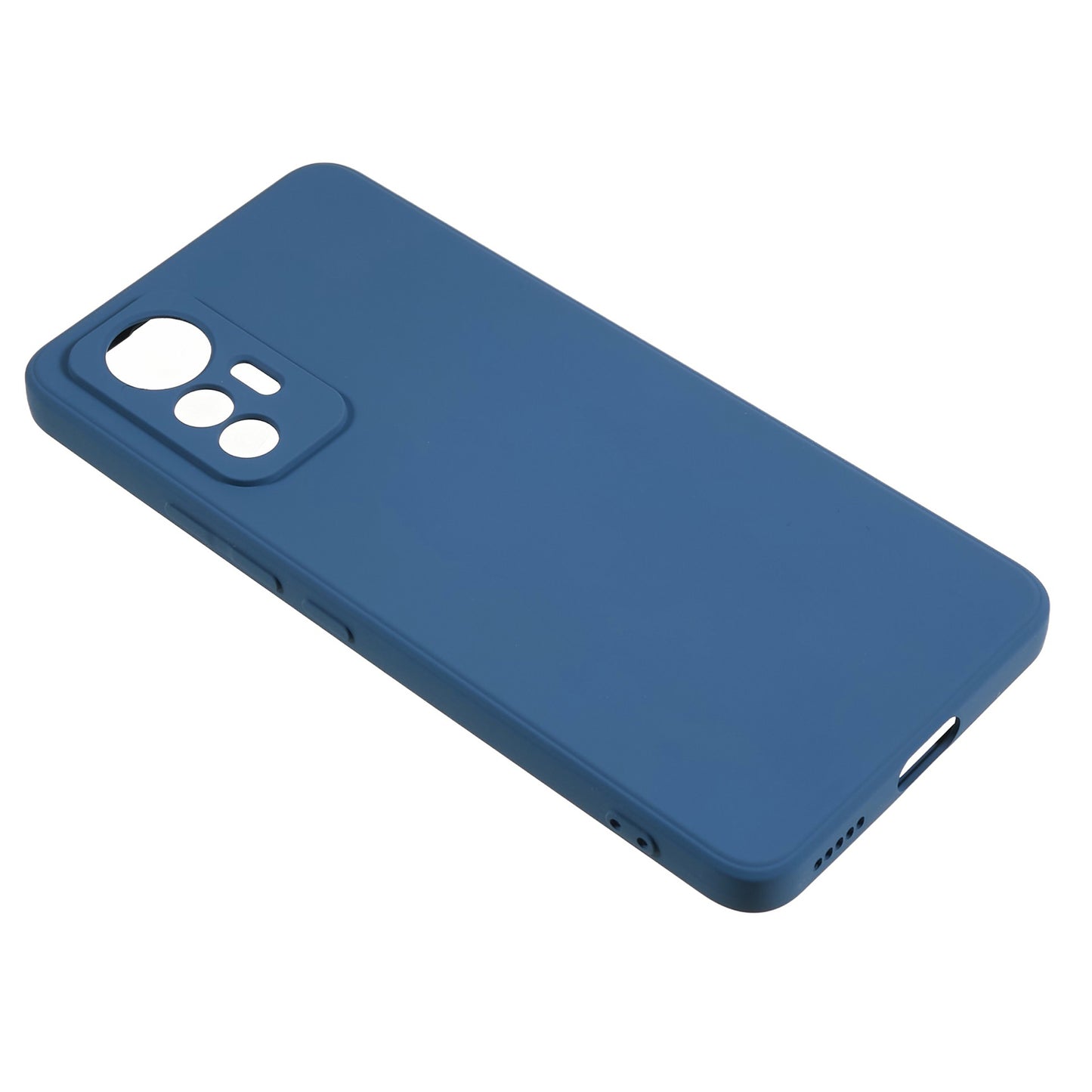 For Xiaomi 12 Lite 5G Rubberized TPU Phone Shockproof Case Fiber Lining Protective Cover