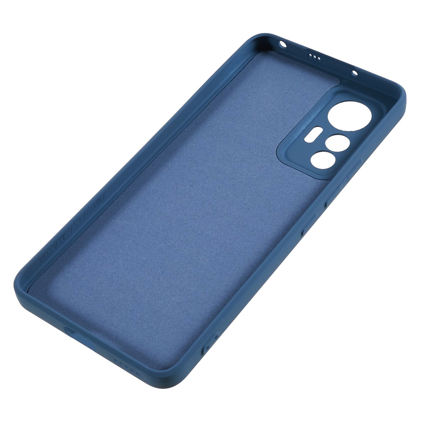 For Xiaomi 12 Lite 5G Rubberized TPU Phone Shockproof Case Fiber Lining Protective Cover