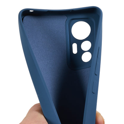 For Xiaomi 12 Lite 5G Rubberized TPU Phone Shockproof Case Fiber Lining Protective Cover