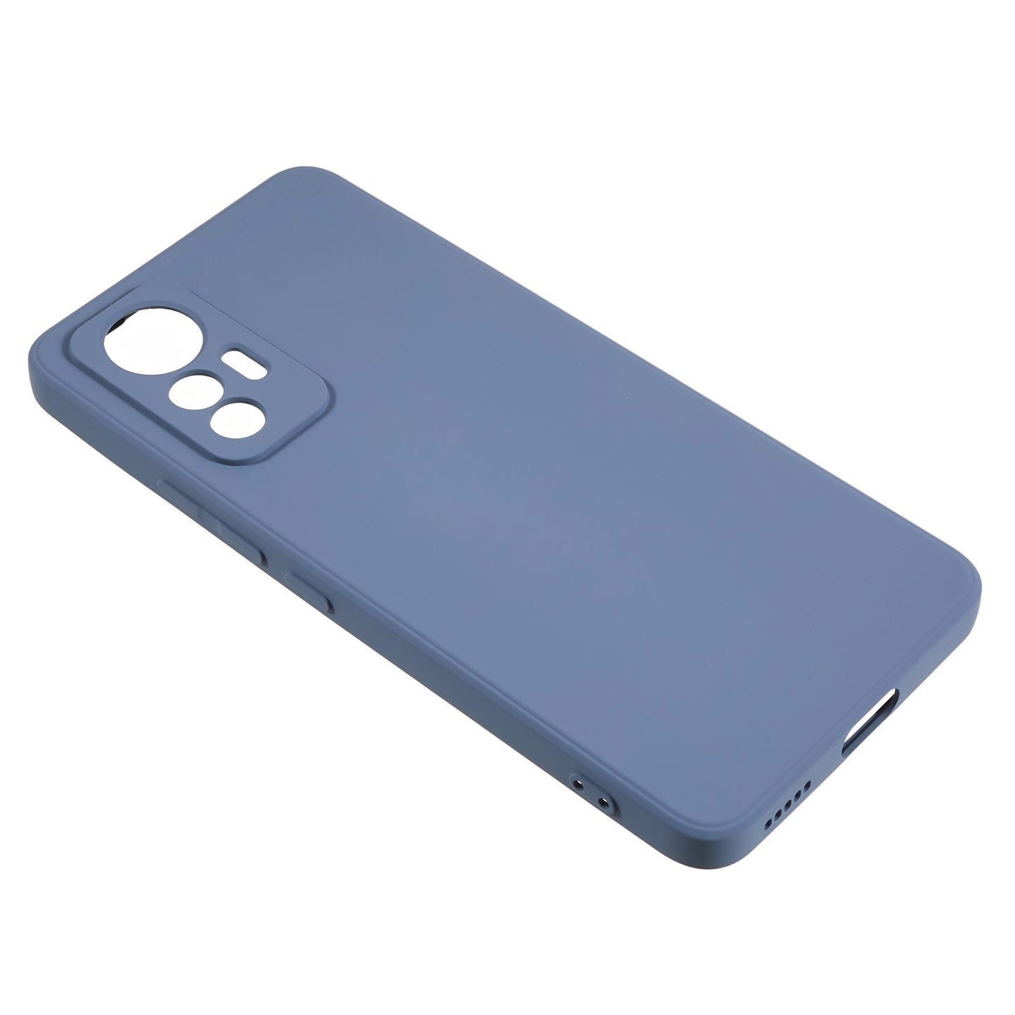 For Xiaomi 12 Lite 5G Rubberized TPU Phone Shockproof Case Fiber Lining Protective Cover