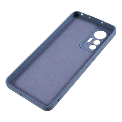 For Xiaomi 12 Lite 5G Rubberized TPU Phone Shockproof Case Fiber Lining Protective Cover
