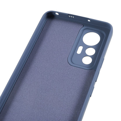 For Xiaomi 12 Lite 5G Rubberized TPU Phone Shockproof Case Fiber Lining Protective Cover