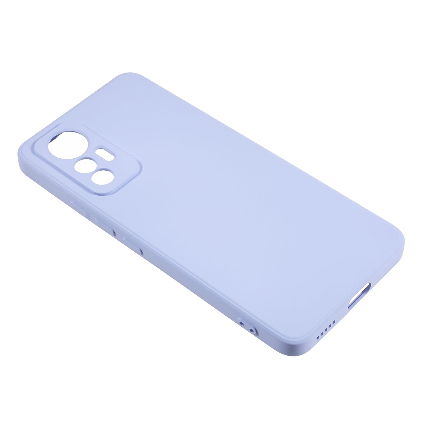 For Xiaomi 12 Lite 5G Rubberized TPU Phone Shockproof Case Fiber Lining Protective Cover