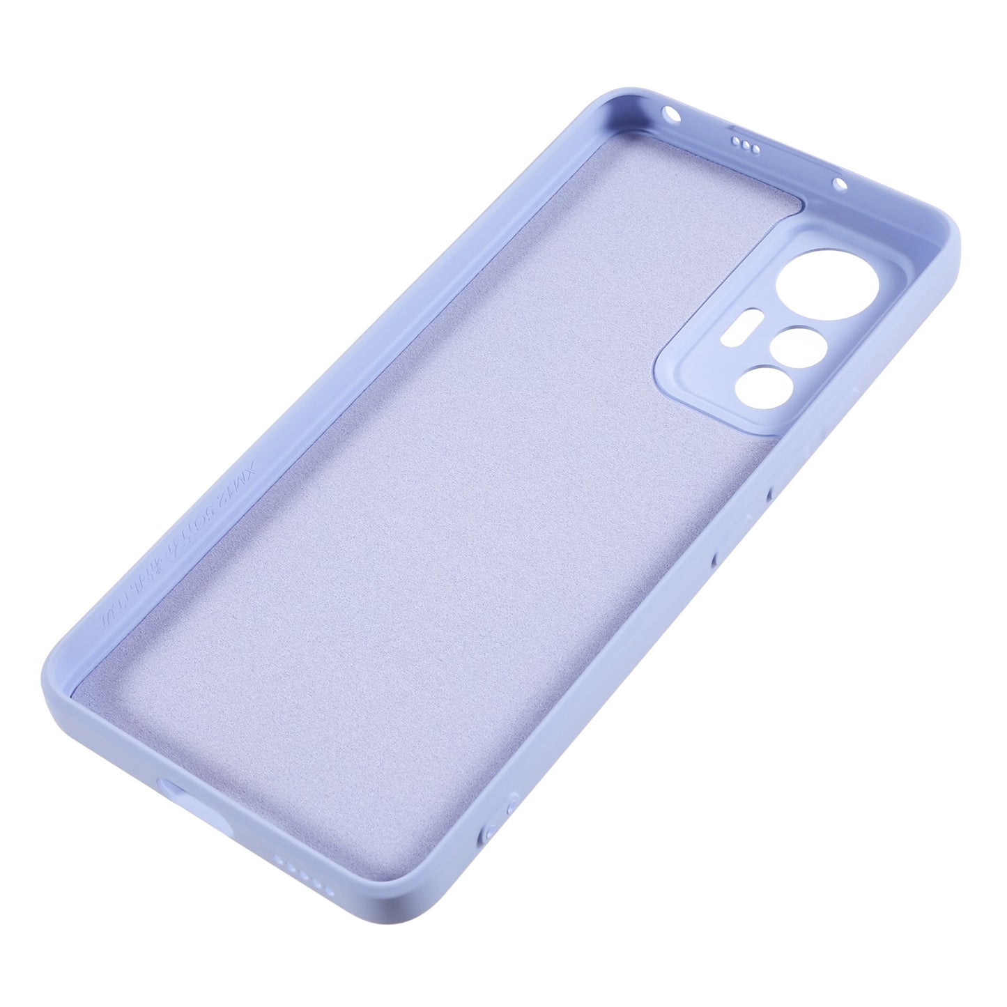 For Xiaomi 12 Lite 5G Rubberized TPU Phone Shockproof Case Fiber Lining Protective Cover