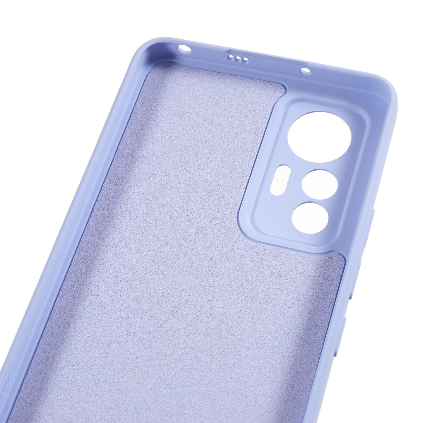 For Xiaomi 12 Lite 5G Rubberized TPU Phone Shockproof Case Fiber Lining Protective Cover