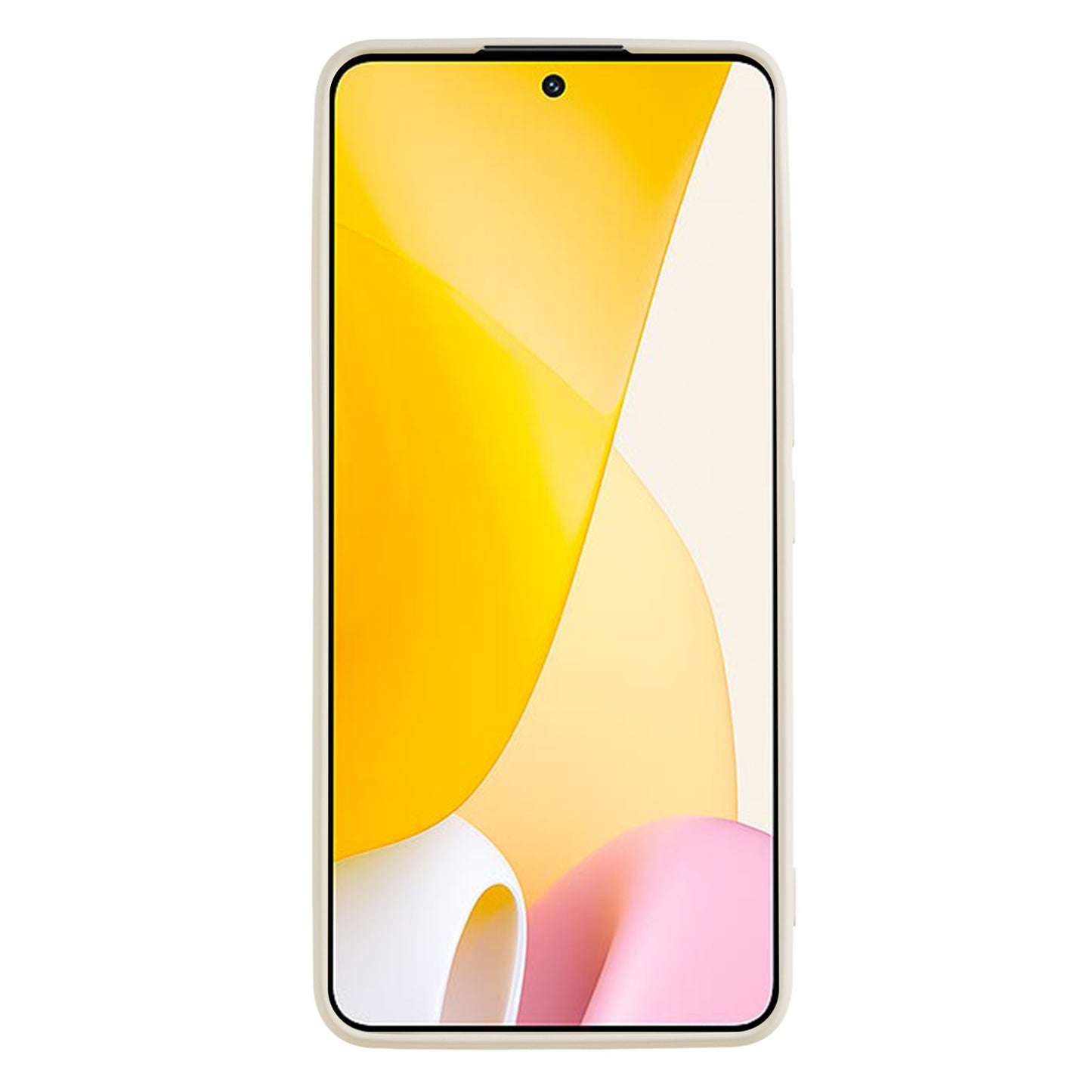 For Xiaomi 12 Lite 5G Rubberized TPU Phone Shockproof Case Fiber Lining Protective Cover