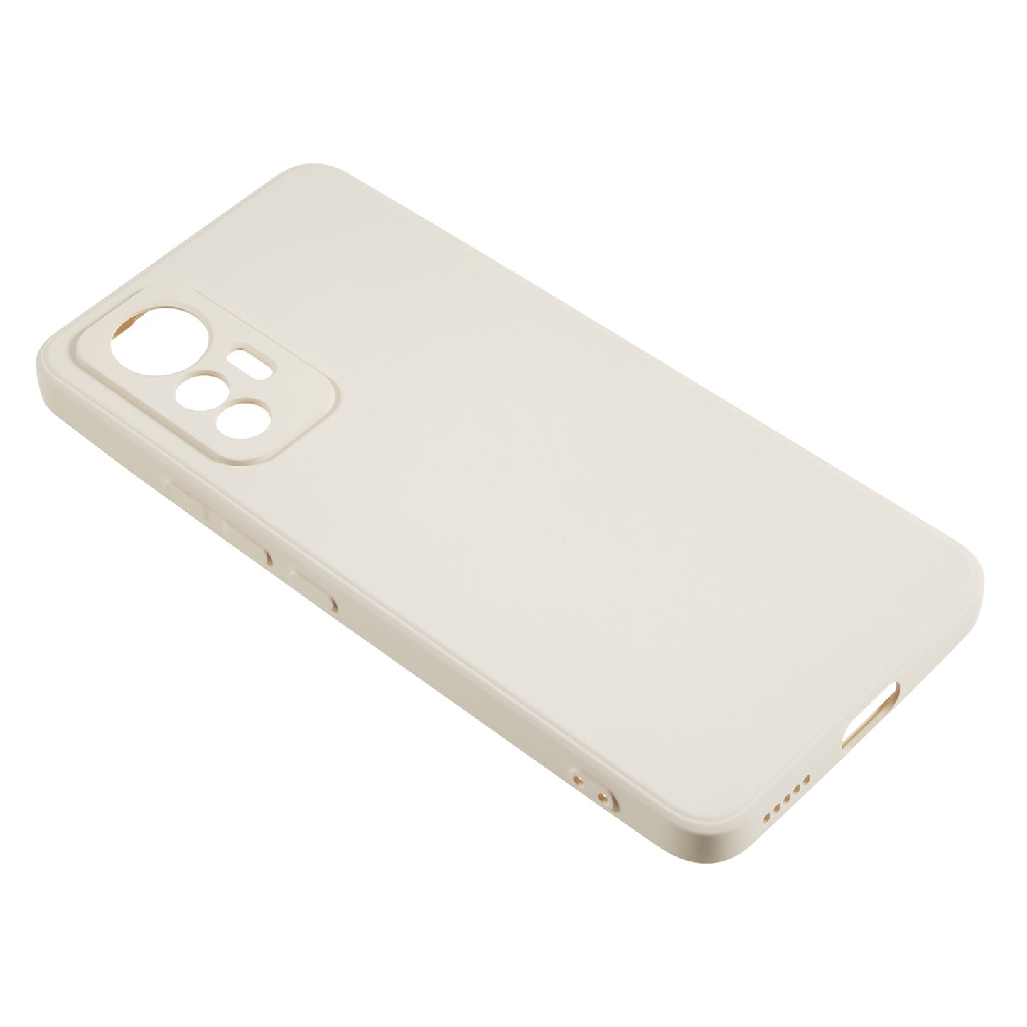 For Xiaomi 12 Lite 5G Rubberized TPU Phone Shockproof Case Fiber Lining Protective Cover