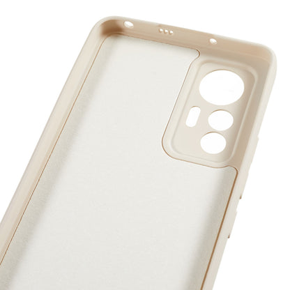 For Xiaomi 12 Lite 5G Rubberized TPU Phone Shockproof Case Fiber Lining Protective Cover