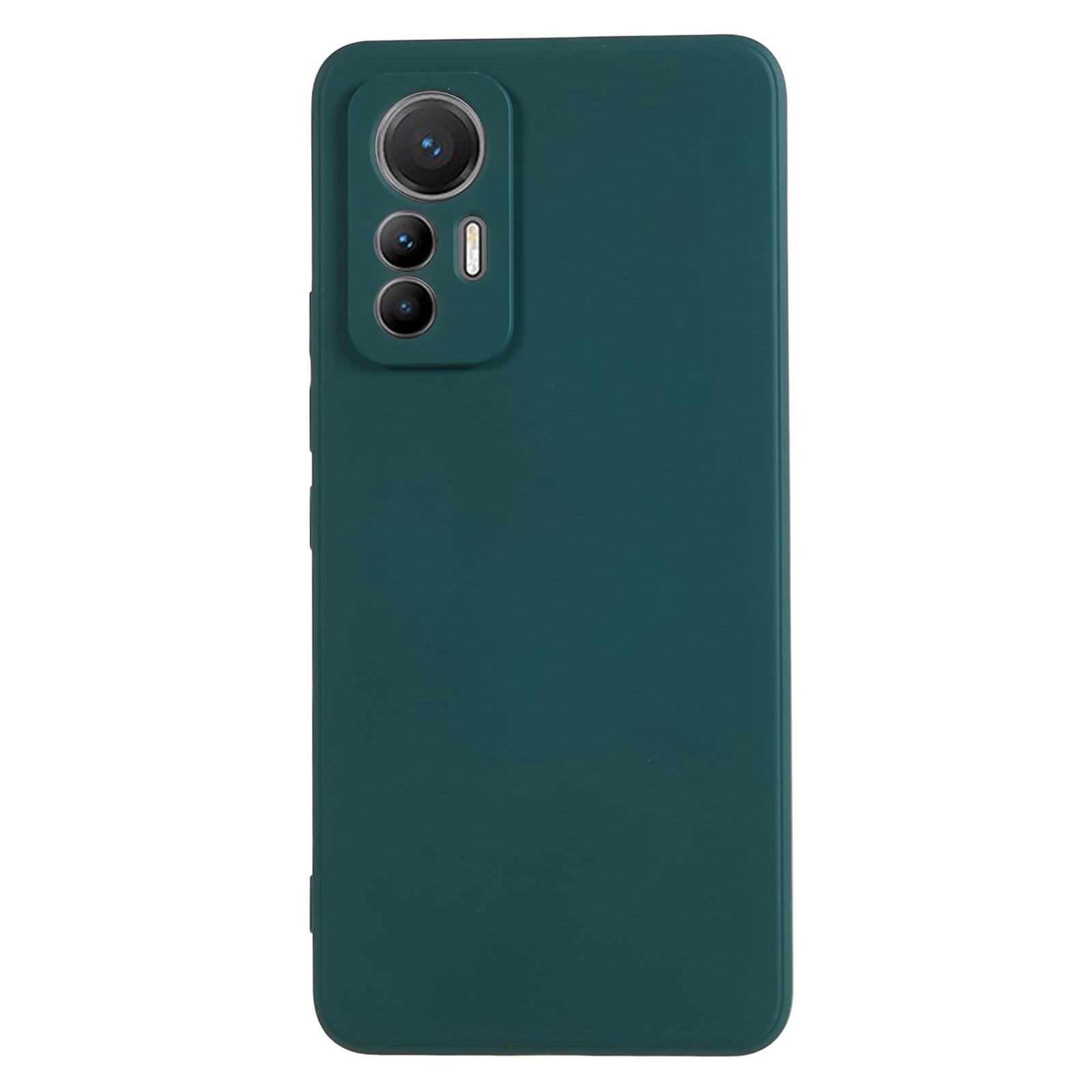 For Xiaomi 12 Lite 5G Rubberized TPU Phone Shockproof Case Fiber Lining Protective Cover