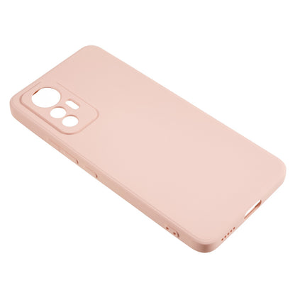 For Xiaomi 12 Lite 5G Rubberized TPU Phone Shockproof Case Fiber Lining Protective Cover