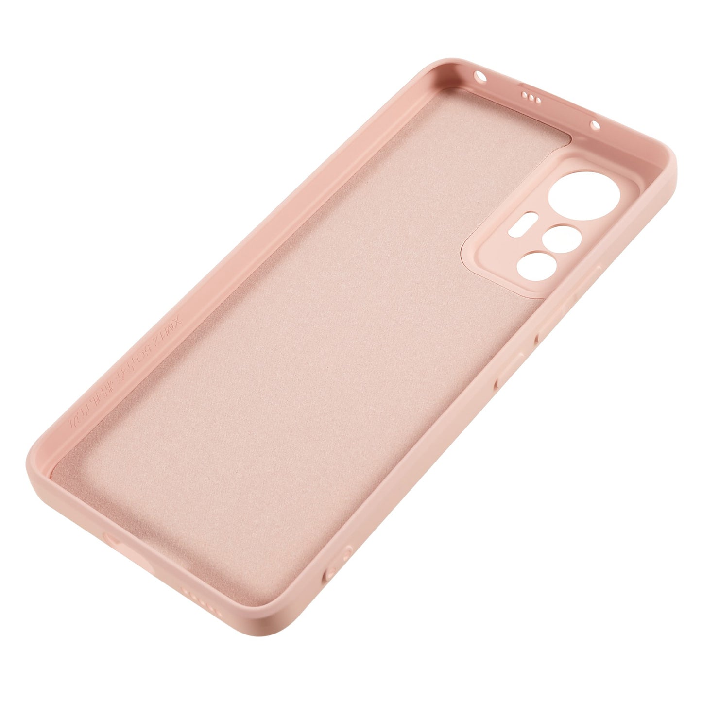For Xiaomi 12 Lite 5G Rubberized TPU Phone Shockproof Case Fiber Lining Protective Cover