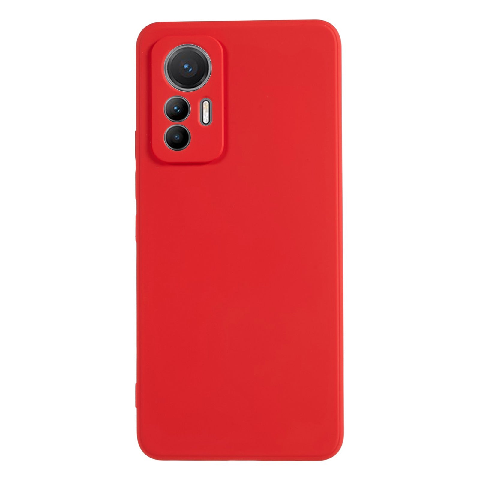 For Xiaomi 12 Lite 5G Rubberized TPU Phone Shockproof Case Fiber Lining Protective Cover