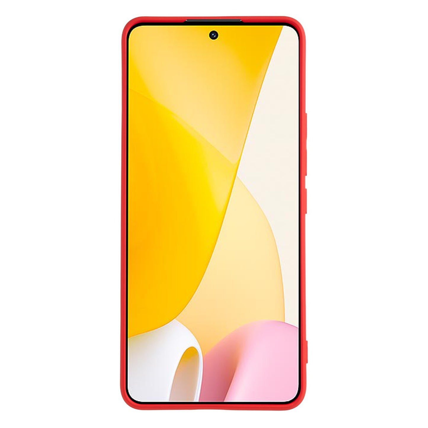 For Xiaomi 12 Lite 5G Rubberized TPU Phone Shockproof Case Fiber Lining Protective Cover